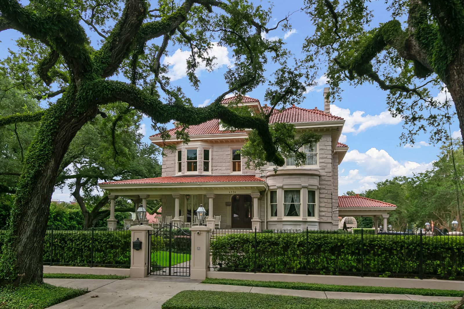 Historic Uptown New Orleans home under a live oak canopy